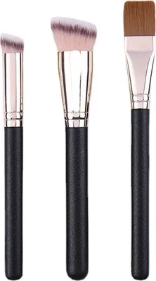 Produktbild von INF Make-up-Pinsel-Set - 191 Maskenpinsel, 170 Foundation-Pinsel, 270 Concealer-Pinsel