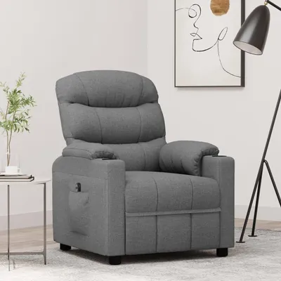 Obrázok produktu pre vidaXL Relaxačné kreslo Electric Light Grey Fabric