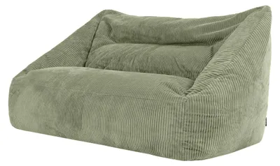 Produktbild von Icon Cecilia Cord Sitzsack Sofa mit Füllung, Sofa 2 Sitzer, Grün