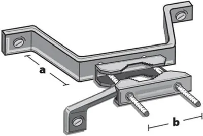 Produktbild von Mauerhalterung für Masten bis 60 mm, 100 mm Wandabstand