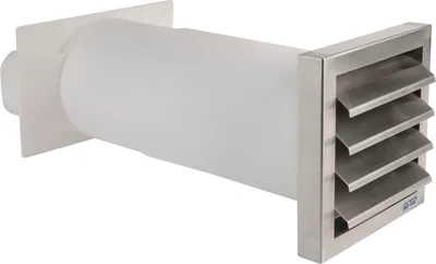 Produktbild von OPTIMAIRO Mauerkasten 222 x 89/NW 150 Kunststoff weiß/Edelstahl
