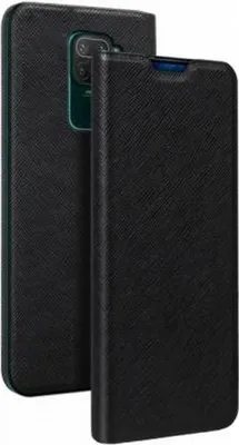 Produktbild von BigBen Connected, Xiaomi Redmi Note 9 Folio Tasche mit Kartenhalter und Video-Halterung, Schwarz