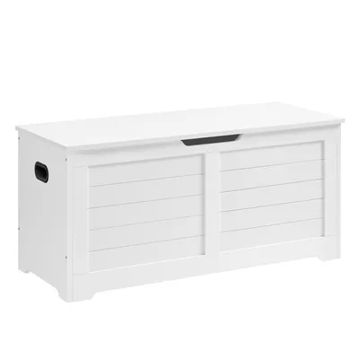 A white storage chest.