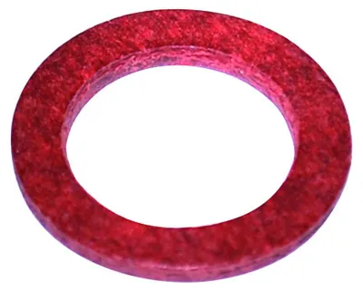 5 Faser-Dichtungen 12 x 17 mm, rot, für Innengewinde