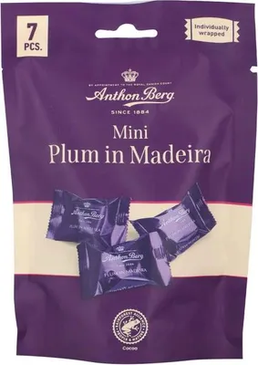 Produktbild von Anthon Berg Mini Pflaume in Madeira 105g 7 Stk.