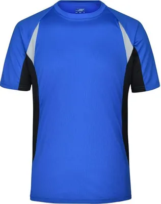 Produktbild von Men's Running-T Atmungsaktives Laufshirt royal/black, Gr. XL