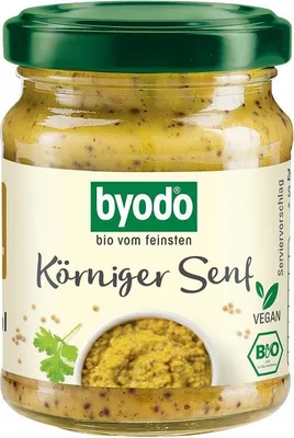 MUSZTARDA FRANCUSKA BEZGLUTENOWA BIO 125 ml - BYODO