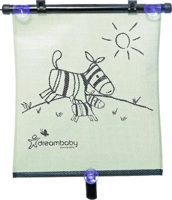 Immagine prodotto di Dreambaby tenda a rullo regolabile per auto con filtro UV, bifacciale, zebra