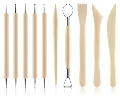 10-teiliges Modellierwerkzeug-Set für Ton und Keramik