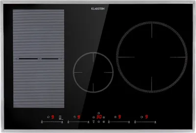 Produktbild von Klarstein Induktionskochfeld, Glaskeramik Kochfeld, Induktionskochfeld mit 4 Platten, Einbau-Induktionskochfeld mit Touch-Display, Digitalanzeige und Timer-Funktion, Schnelles Aufheizen, 7500 Watt