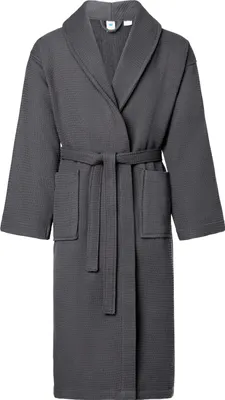 Produktbild von Ladeheid Herren Frottee Bademantel aus 100% Baumwolle Waffelpiqué LA40-226 (Graphite (D07), S)