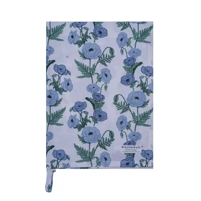Produktbild von Krasilnikoff – Geschirrtuch KW13665   – Poppies / Mohnblumen, blue