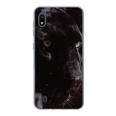 Produktbild von MuchoWow® Handyhülle Schutzhülle Hülle für Samsung Galaxy A10 Panther - Tier - Schwarz Silikon Softcase Handy Hülle - Schutzhülle