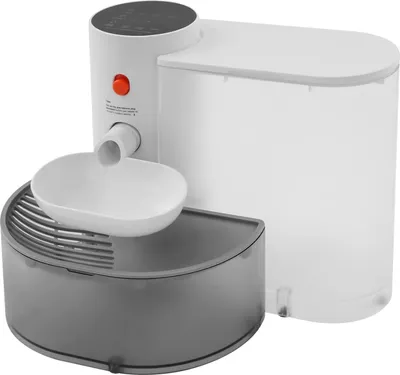 Image de Fontaine à eau pour animaux, réservoir de nettoyage de 3 litres, fonctionne sur batterie, couleur GRIS