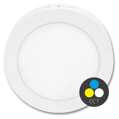 Zdjęcie produktu dla Ecolite SMD-Ringmontage, 17,5 cm, 12 W CCT, IP44, 960 lm, LED-CSL-CCT/12W/BI
