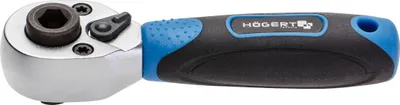Produktbild von Högert Umschaltknarre 1/4", 72 Zähne, für Schraubendreherspitzen und Steckschlüssels, CrMo