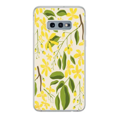 Produktbild von MuchoWow® Handyhülle Schutzhülle Hülle für Samsung Galaxy S10e Blume - Gelb - Muster Silikon Softcase Handy Hülle - Handy