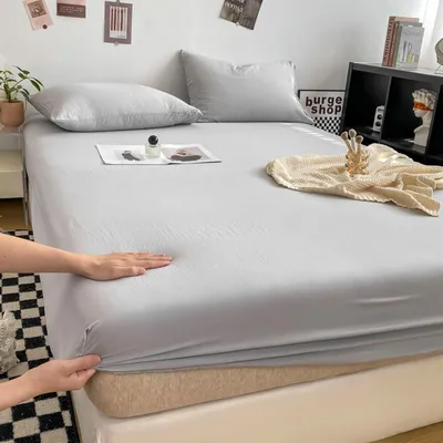 Image de Drap-housse 120 x 200 cm en coton et polyester