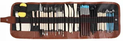Image de Maaleo 26135 Set d'outils de sculpture et de modelage XXL, 40 pièces