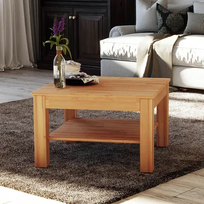 Produktbild von Krok Wood Couchtisch Bonn aus Massivholz in Buche 75x50x45 cm