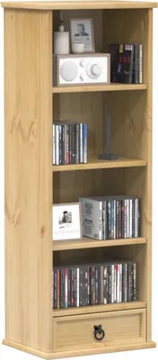 Immagine prodotto di Maison Exclusive - Mobile porta CD , 40x30x110 cm, in legno massello di pino