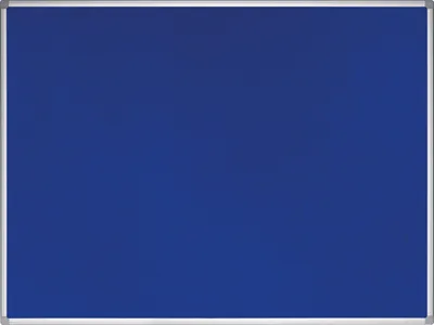 Produktbild von Bi-Office Bi-office Pinnwand 200 x 100 cm (B x H) Maße der Oberfläche: 196 x 96 cm (B x H) Schrauben Dübel Filz Material des Rahmens: Aluminium blau