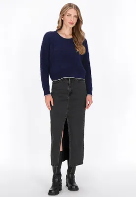 Zdjęcie produktu dla Damski sweter SAPORTA - kolor granatowy, rozmiar XL/XXL