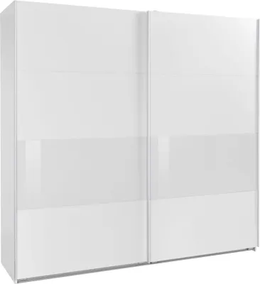 Image de Armoire à portes coulissantes Bramfeld Armoire 225x64x236cm blanc (18817)