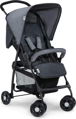 Obrázok produktu pre Hauck Buggy Sport / Ultraľahký - len 5,9 kg / Malý skladací / XL nákupný košík / S polohou na ležanie / Slnečná strieška / Nosnosť do 18 kg / Sivá