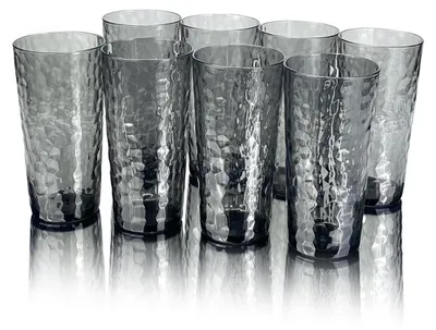Immagine prodotto di Set di 8 bicchieri di plastica riutilizzabili da 700 ml per bevande