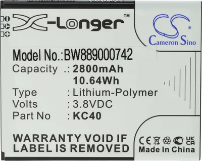 Produktbild von vhbw Akku Ersatz für Motorola KC40 für Handy Smartphone Telefon (2800 mAh, 3,8 V, Li-Polymer)