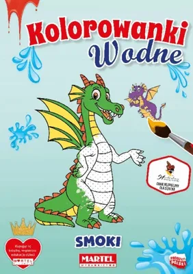 Zdjęcie produktu dla Kolorowanka wodna Smoki