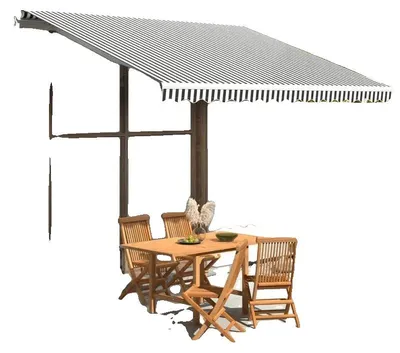 Imagen del producto de Toldo solar, fabricado en Oxford resistente, con protección UV, color gris antracita