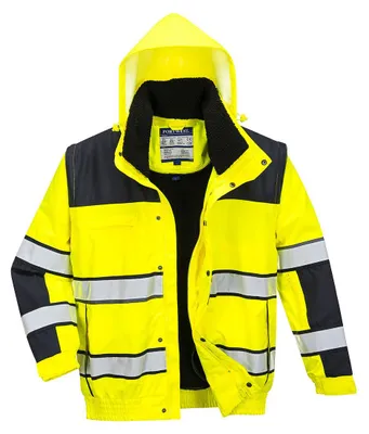 Produktbild von Warnschutzjacke WINTER SHORT Bomber M - PULL-ON SLEEVES und wärmer