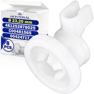 8 Geschirrspüler-Rollen Ø 23,20 mm für Bosch, AEG, Siemens