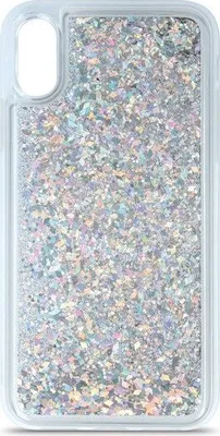 Produktbild von Sanduhr Glitzer Hülle für Nokia 7.2/6.2 - Silber KP26726