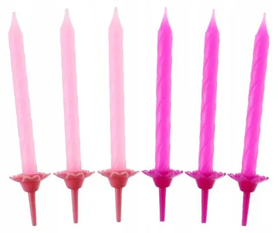 Image de Bougies d'anniversaire roses GoDan v.2 24 pièces