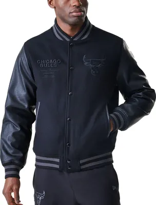 Produktbild von New Era NBA Uni Tonal College Jacke Chicago Bulls black XXL
