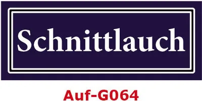 Produktbild von 2 Stück Gewürzaufkleber Schnittlauch 40x16mm Gewürzetiketten Sticker Lebensmittel (Auf-G064)