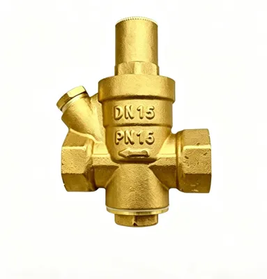 Image de Régulateur de pression pour eau, 1/2 pouce, DN15, avec manomètre et pression réglable