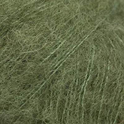 Obrázek produktu pro Drops Brushed Alpaca Silk Uni Colour 32 Moss Green Pletací příze