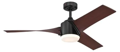 Produktbild von Deckenventilator mit LED Beleuchtung und Fernbedienung Evan 132 cm