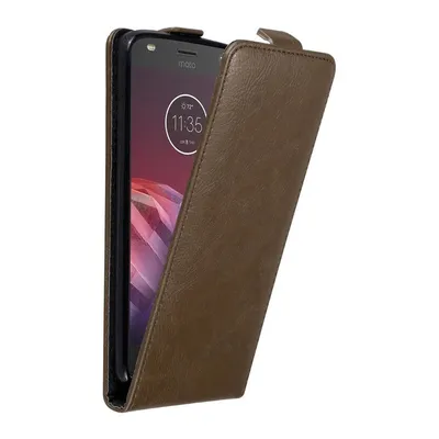 Zdjęcie produktu dla Cadorabo DE-121239, Motorola, Motorola MOTO Z2, Brązowy