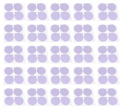 Image de 100 couvercles pour capsules de café, diamètre 37 mm – film d'aluminium auto-adhésif pour capsules de café, garantissant la fraîcheur des arômes, accessoire de couleur violette