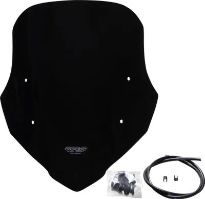 Image de Pare-brise MRA noir, homologué (ABE), de 380 mm, compatible avec la Honda CB 500 X