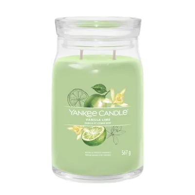 Immagine prodotto di Yankee Candle VANILLA LIME - Candela grande firmata 567g