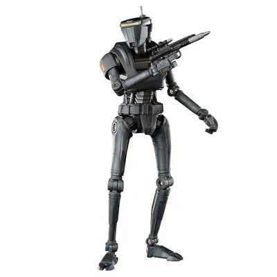 Immagine prodotto di Hasbro Star Wars: I Mandaloriani Serie Nera Figura d'Azione 2022 Droide di Sicurezza della Nuova Repubblica 15 cm HASF5526