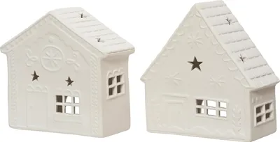 Produktbild von Decoris Teelichthalter weiß sortiert 18,6cm (1 Stück)