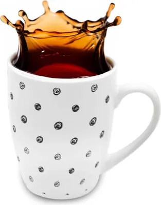 Obrázek produktu pro Hrnek porcelán 350ml TEČKY