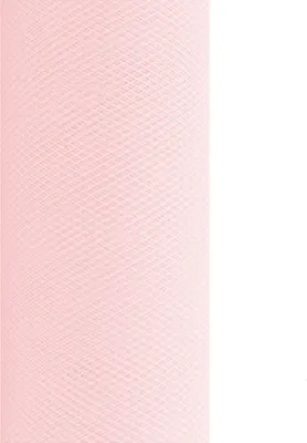 Produktbild von 9m Rolle Tüll 30cm, Farbauswahl:rose 123 / zartrosa / hellrosa